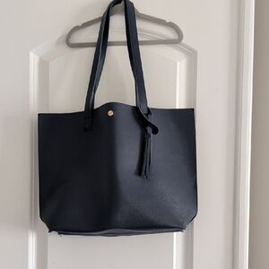 Elegant Black Tote Bag